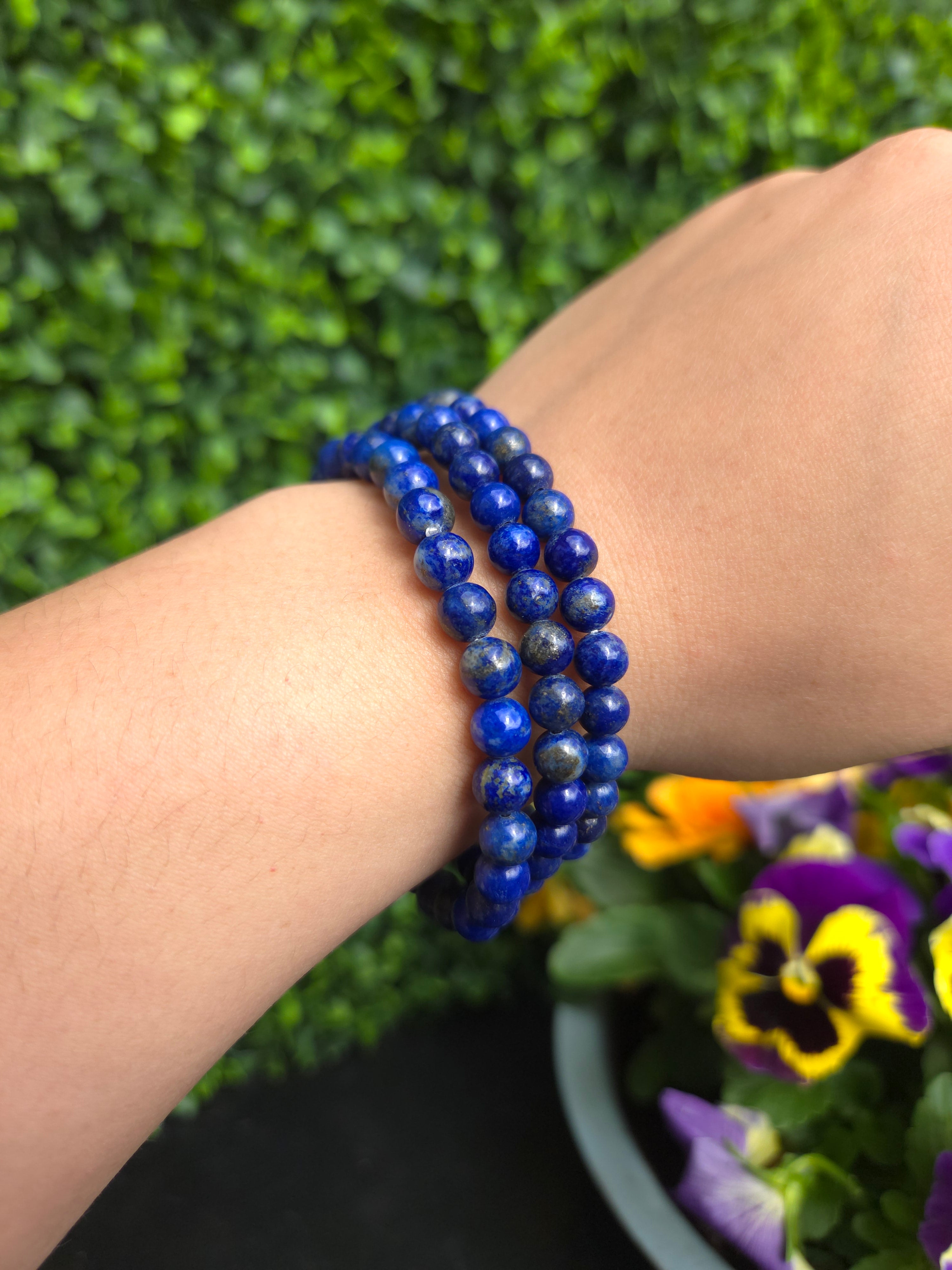 Lapis Lazuli armband 6mm