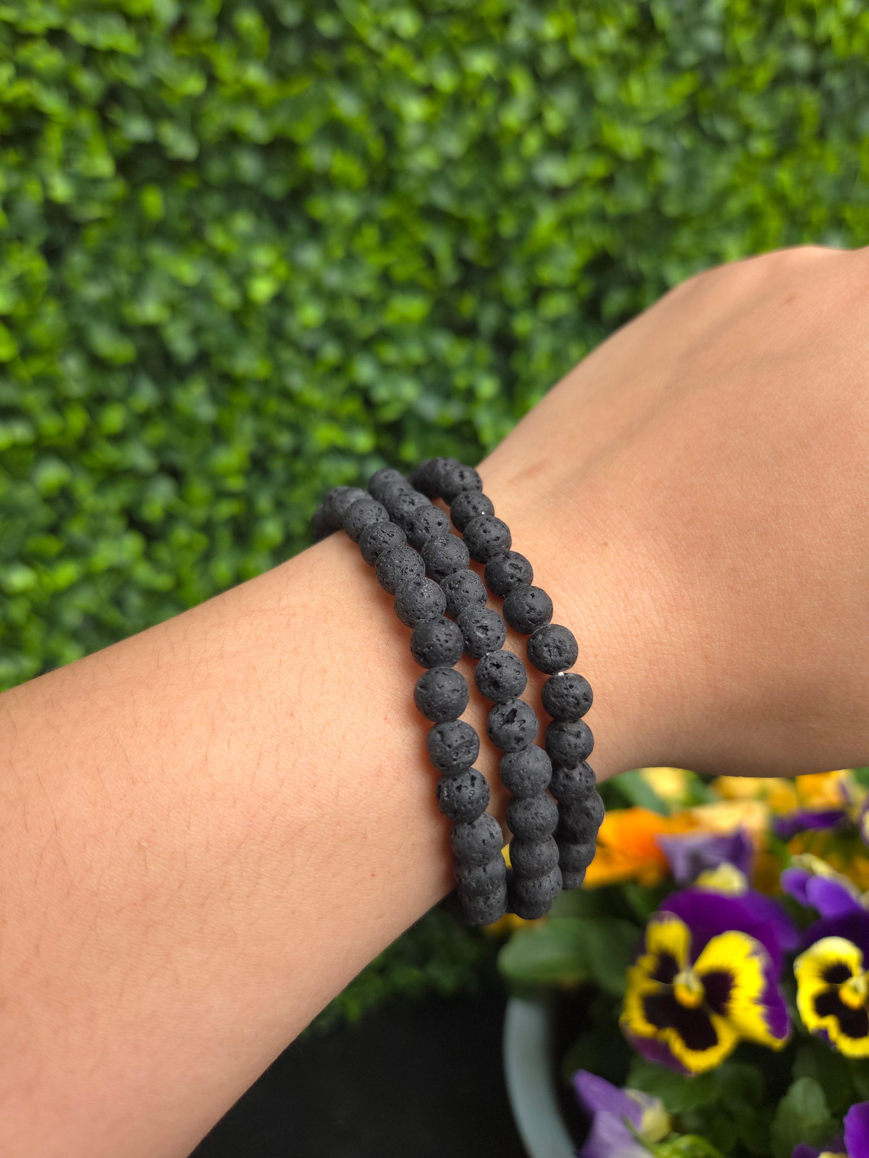 Lava armband 6mm