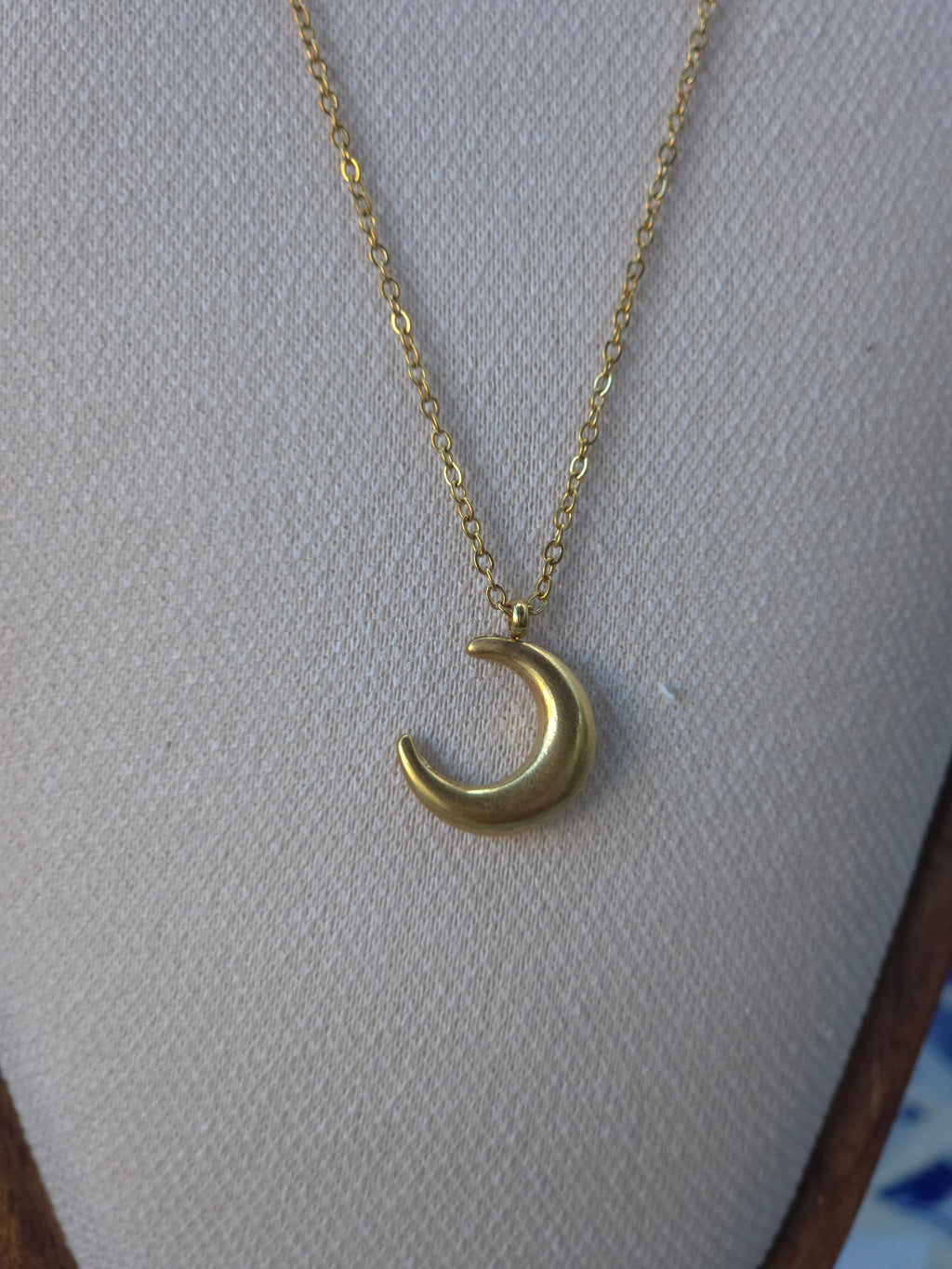 Maan ketting goud