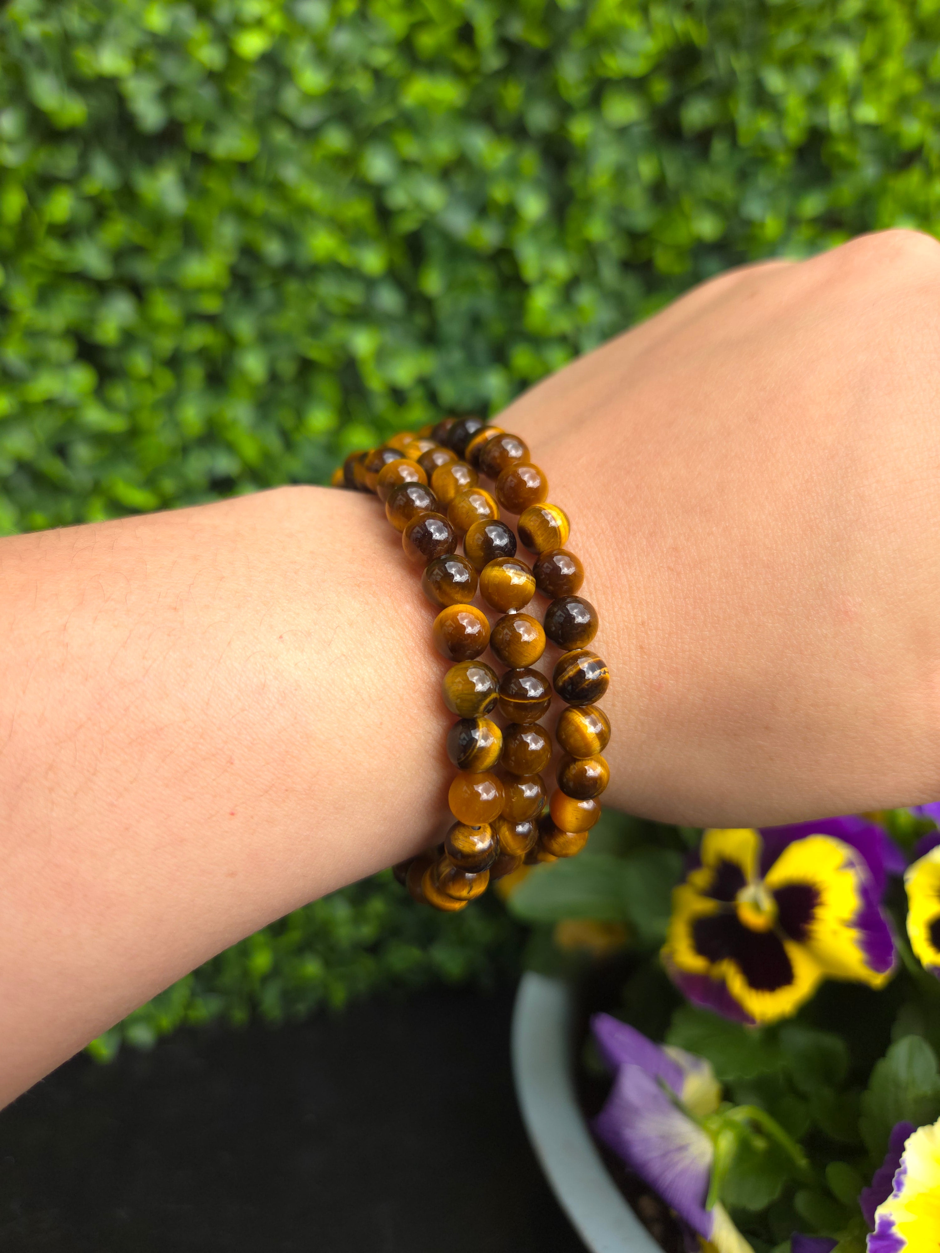 Tijgeroog armband 6mm