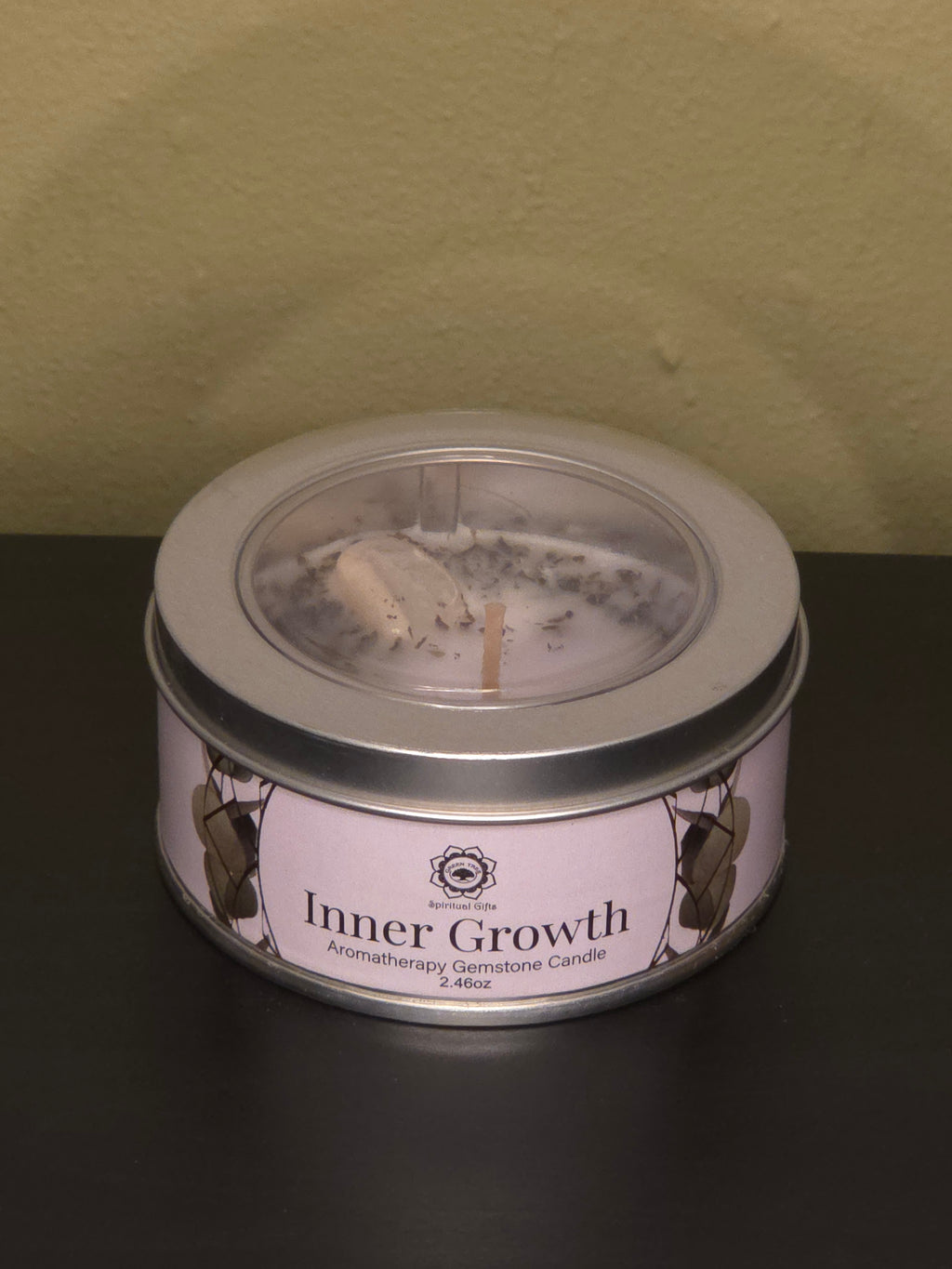 Inner Growth Travel Tin – Kristal voor Groei & Kracht (70g)