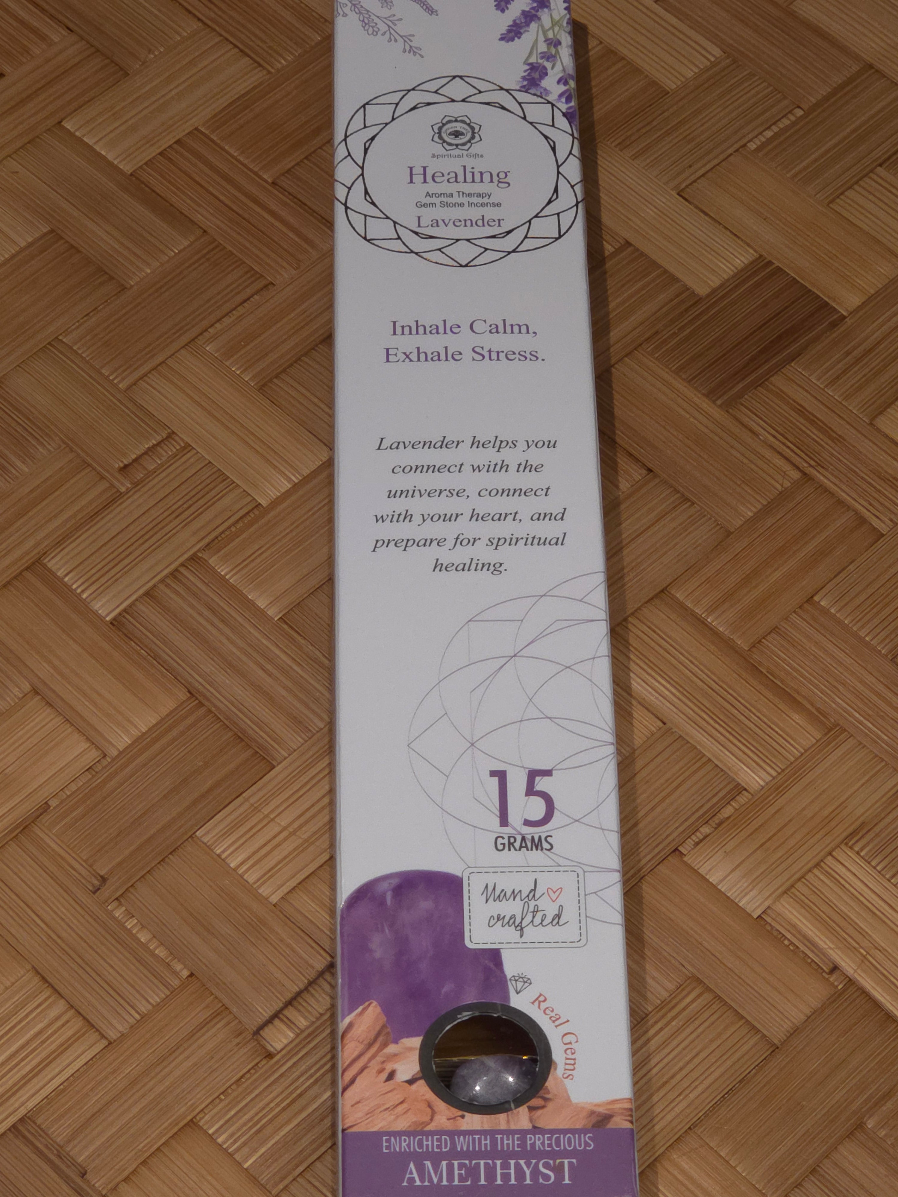 Healing Edelsteen Wierook – Lavendel & Amethist