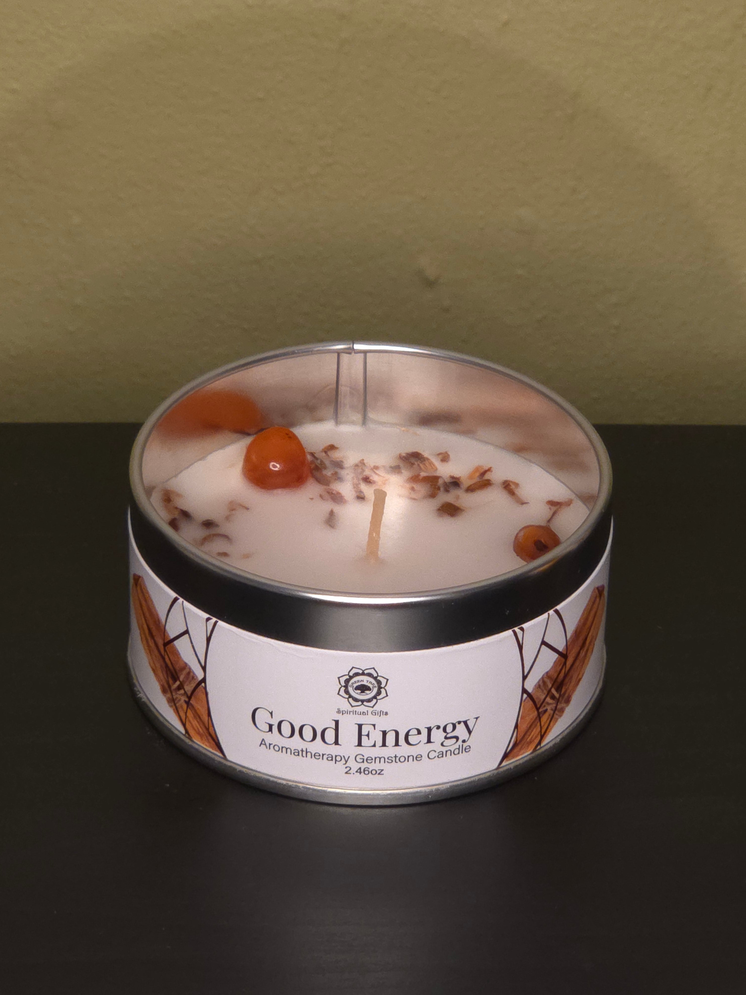 Good Energy Travel Tin – Palo Santo & Carneool (70g)