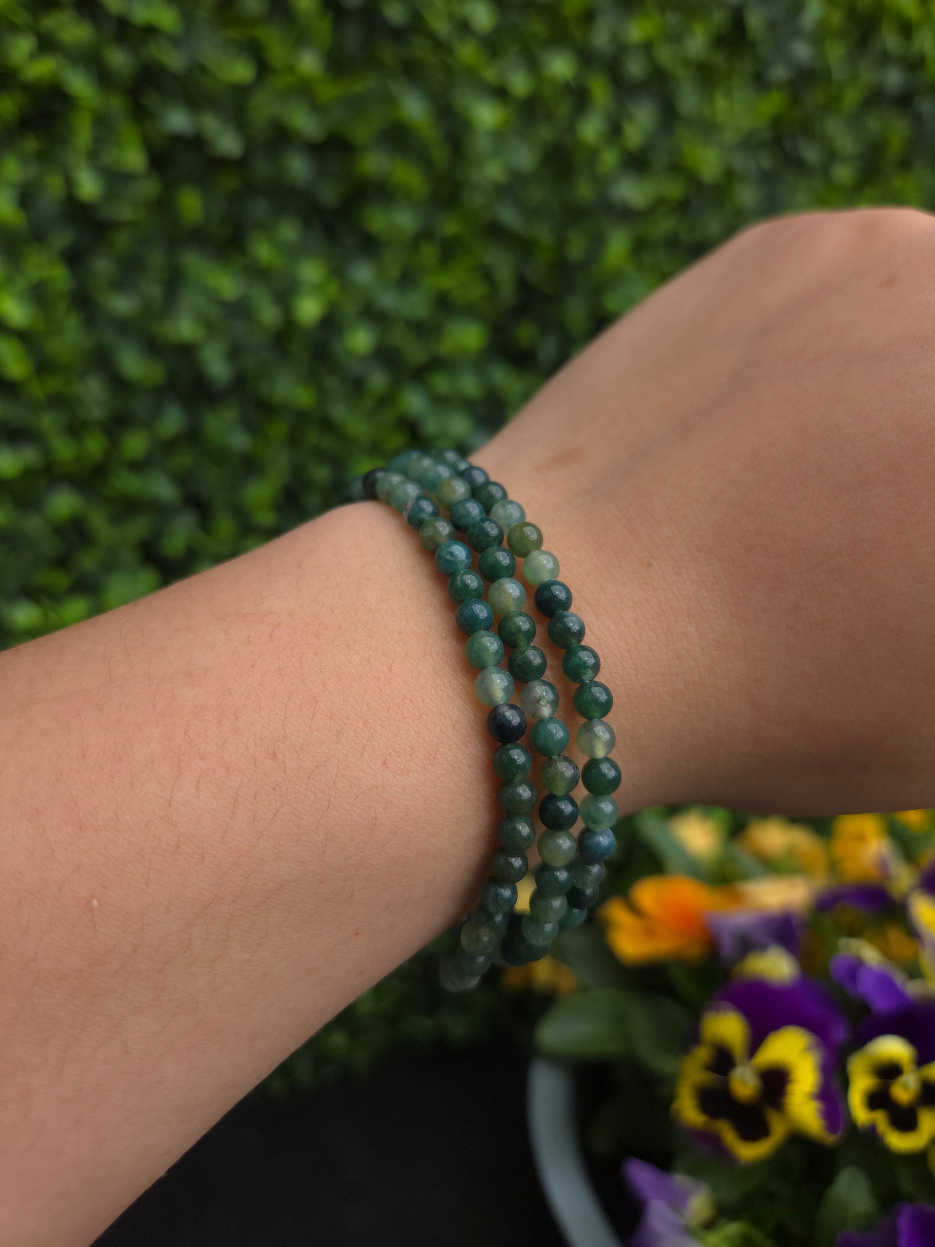 Mosagaat armband 4mm