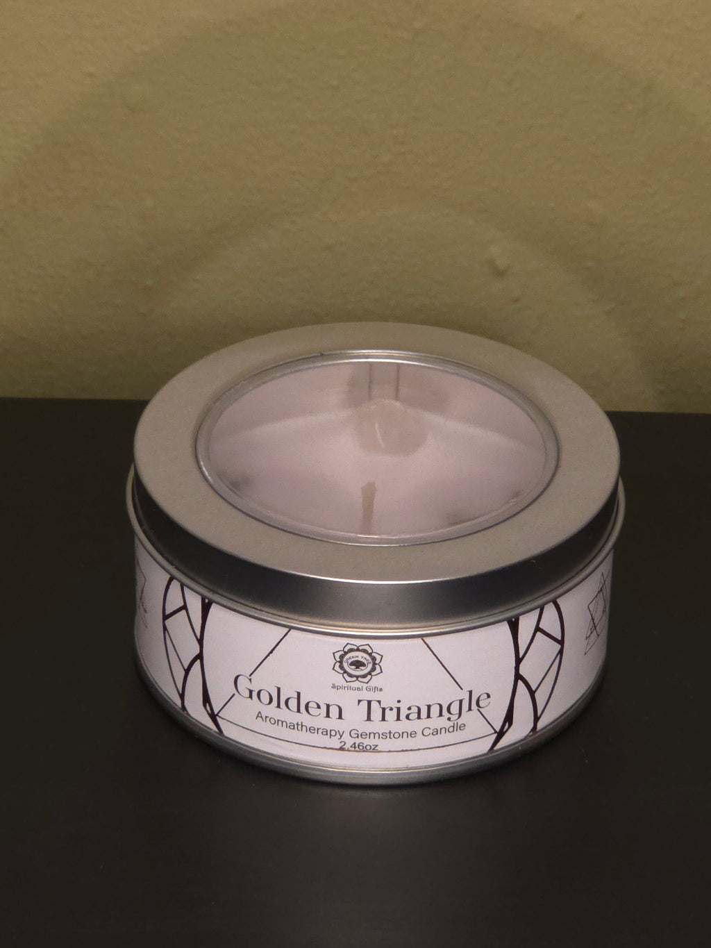 Golden Triangle Travel Tin – Amethist, Rozenkwarts & Bergkristal (70g)