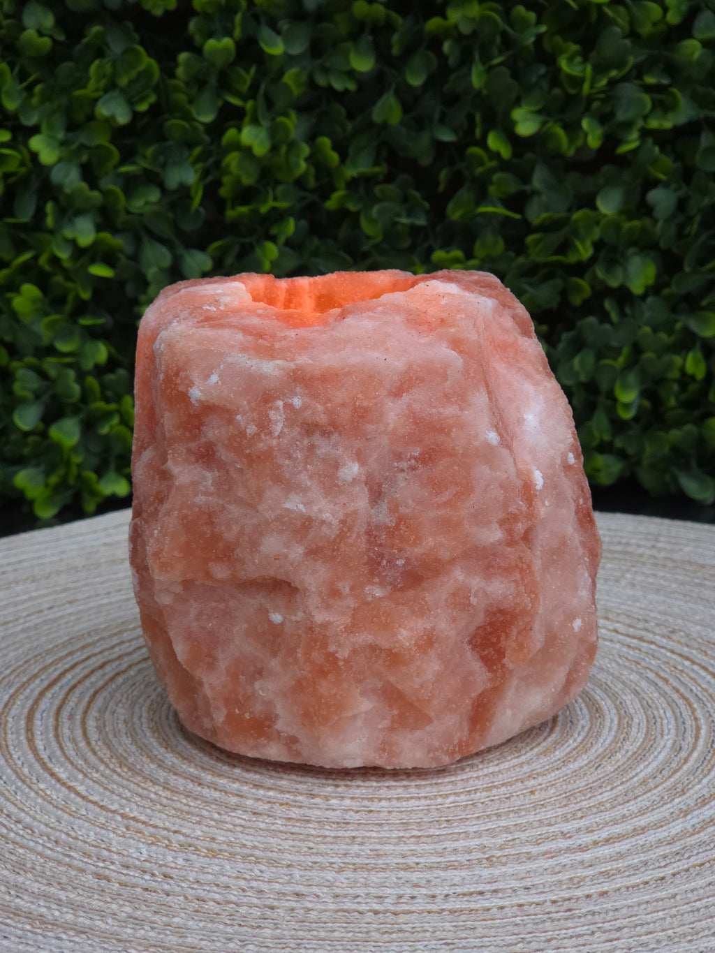 Himalayazout waxinelicht houder