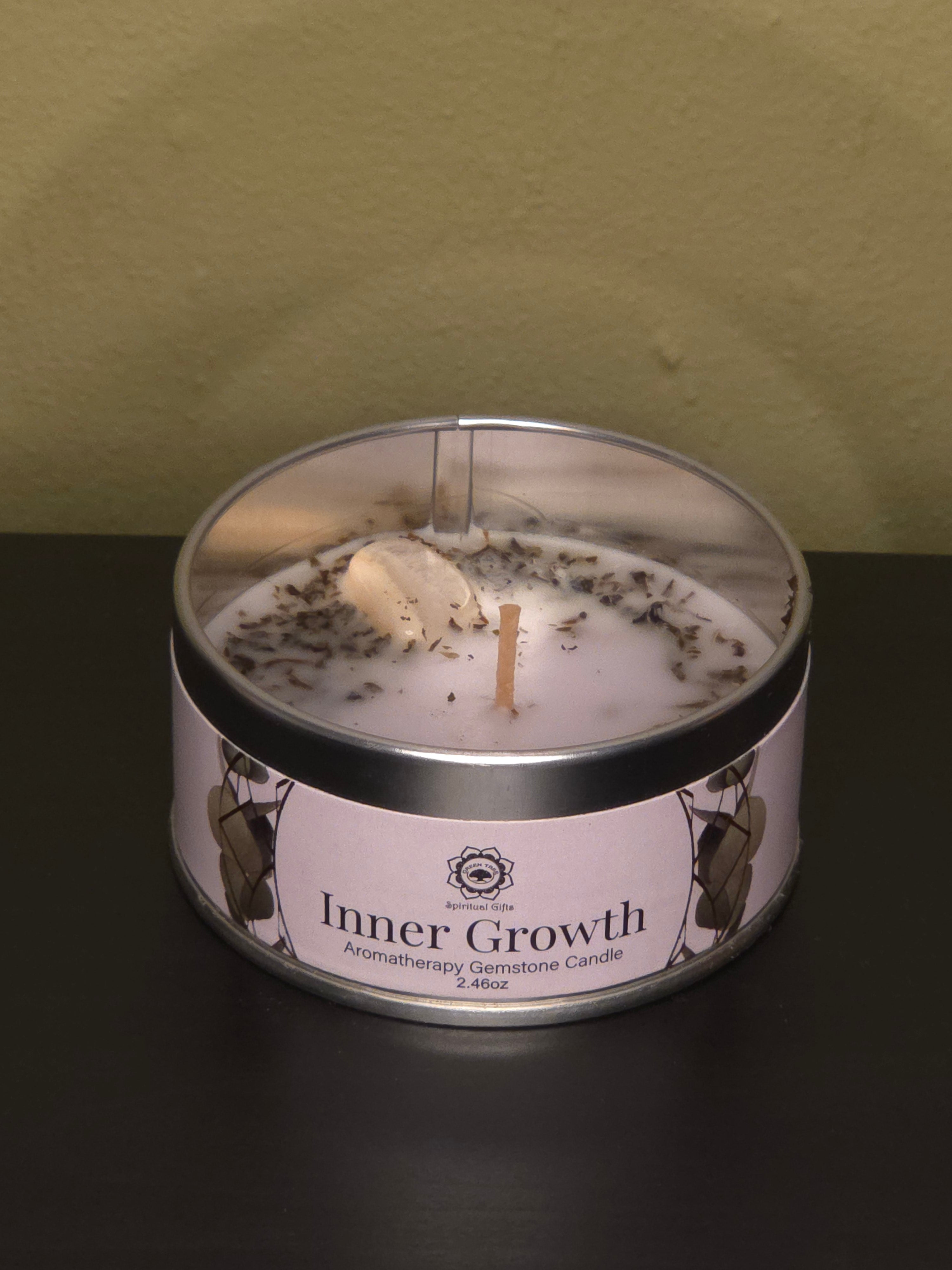Inner Growth Travel Tin – Kristal voor Groei & Kracht (70g)