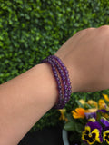 Amethist armband 4mm