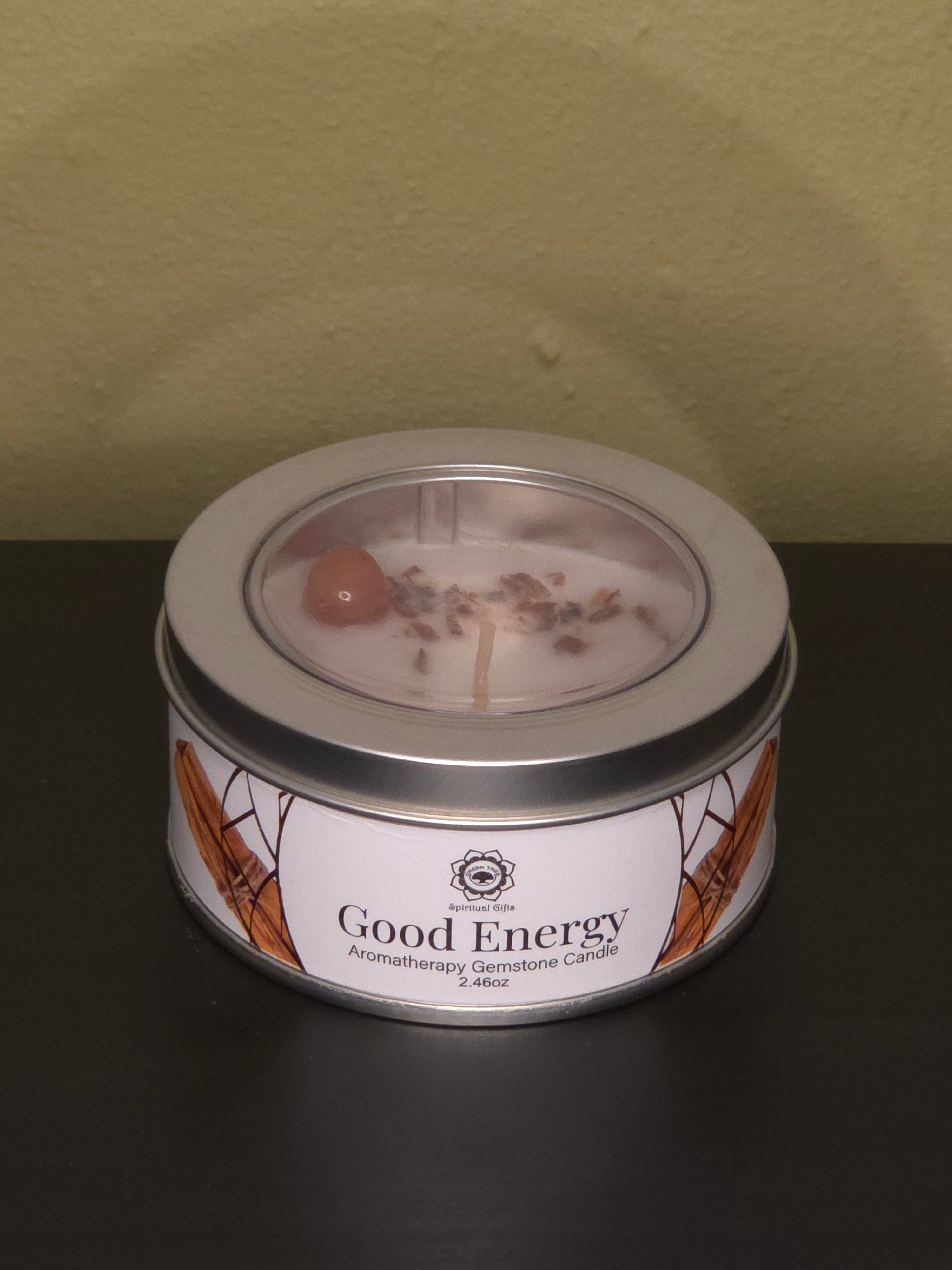 Good Energy Travel Tin – Palo Santo & Carneool (70g)